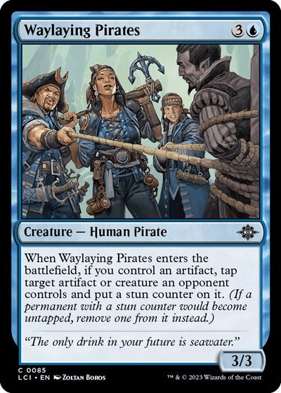2023 Magic: The Gathering: The Lost Caverns of Ixalan (LCI) - Waylaying Pirates (#85, Common) (Foil, Near Mint)