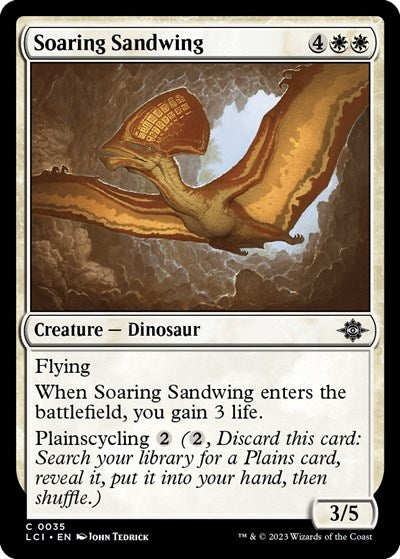 2023 Magic: The Gathering: The Lost Caverns of Ixalan (LCI) - Soaring Sandwing (#35, Common) (Foil, Near Mint)