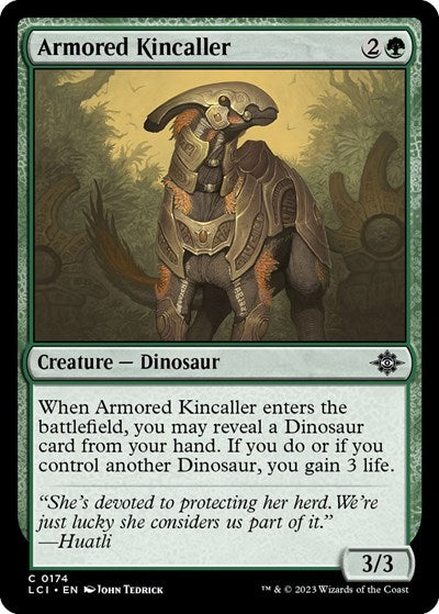 2023 Magic: The Gathering: The Lost Caverns of Ixalan (LCI) - Armored Kincaller (#174, Common) (Foil, Near Mint)