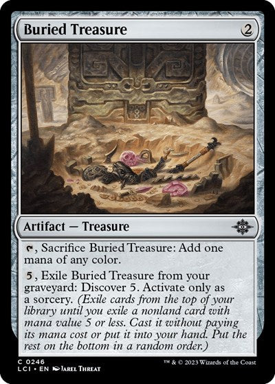 2023 Magic: The Gathering: The Lost Caverns of Ixalan (LCI) - Buried Treasure (#246, Common) (Foil, Near Mint)