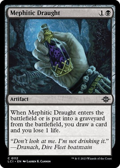 2023 Magic: The Gathering: The Lost Caverns of Ixalan (LCI) - Mephitic Draught (#112, Common) (Foil, Near Mint)