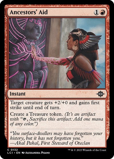 2023 Magic: The Gathering: The Lost Caverns of Ixalan (LCI) - Ancestors Aid (#132, Common)