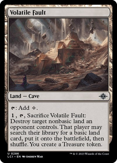 2023 Magic: The Gathering: The Lost Caverns of Ixalan (LCI) - Volatile Fault (#286, Uncommon)