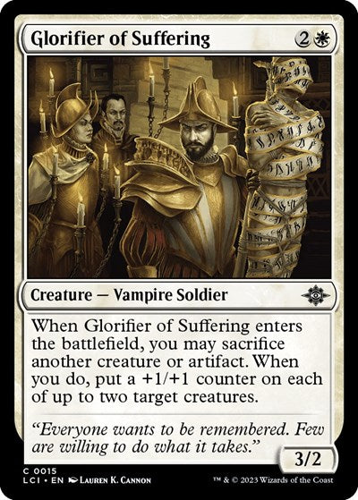 2023 Magic: The Gathering: The Lost Caverns of Ixalan (LCI) - Glorifier of Suffering (#15, Common) (Foil, Near Mint)