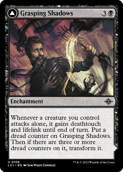 2023 Magic: The Gathering: The Lost Caverns of Ixalan (LCI) - Grasping Shadows (#108, Uncommon)