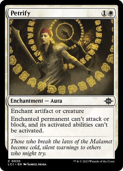 2023 Magic: The Gathering: The Lost Caverns of Ixalan (LCI) - Petrify (#30, Common) (, Near Mint)