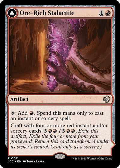 2023 Magic: The Gathering: Commander: The Lost Caverns of Ixalan (LCC) - Ore Rich Stalactite (#11, Rare) (, Near Mint)