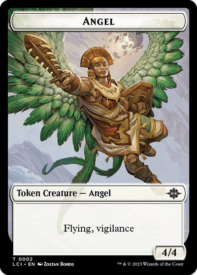 2023 Magic: The Gathering: The Lost Caverns of Ixalan (LCI) - Angel Token (#2, T) (, Near Mint)
