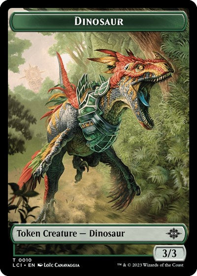 2023 Magic: The Gathering: The Lost Caverns of Ixalan (LCI) - Dinosaur Token 0010 (#10, T) (, Near Mint)