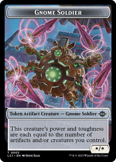 2023 Magic: The Gathering: The Lost Caverns of Ixalan (LCI) - Gnome Soldier Token (#3, T) (, Near Mint)