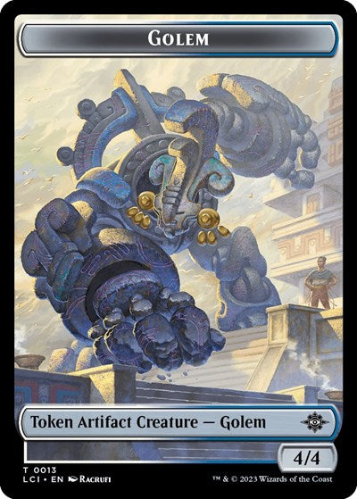 2023 Magic: The Gathering: The Lost Caverns of Ixalan (LCI) - Golem Token (#13, T) (, Near Mint)