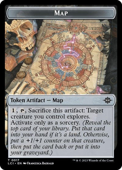 2023 Magic: The Gathering: The Lost Caverns of Ixalan (LCI) - Map Token (#17, T) (, Near Mint)