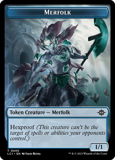 2023 Magic: The Gathering: The Lost Caverns of Ixalan (LCI) - Merfolk Token (#5, T) (, Near Mint)