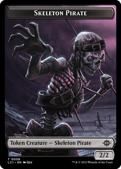 2023 Magic: The Gathering: The Lost Caverns of Ixalan (LCI) - Skeleton Pirate Token (#8, T) (, Near Mint)