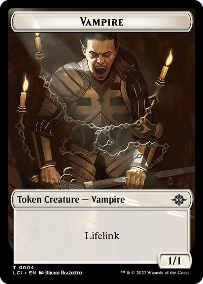 2023 Magic: The Gathering: The Lost Caverns of Ixalan (LCI) - Vampire Token (#4, T) (, Near Mint)