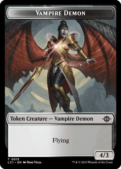 2023 Magic: The Gathering: The Lost Caverns of Ixalan (LCI) - Vampire Demon Token (#15, T) (, Near Mint)