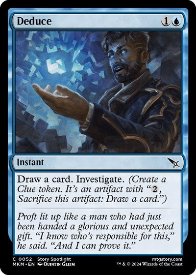 2024 Magic: The Gathering: Murders at Karlov Manor (MKM) - Deduce (#52, Common) (, Near Mint)
