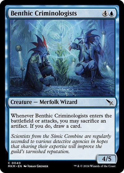 2024 Magic: The Gathering: Murders at Karlov Manor (MKM) - Benthic Criminologists (#40, Common)