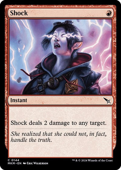 2024 Magic: The Gathering: Murders at Karlov Manor (MKM) - Shock (#144, Common) (, Near Mint)