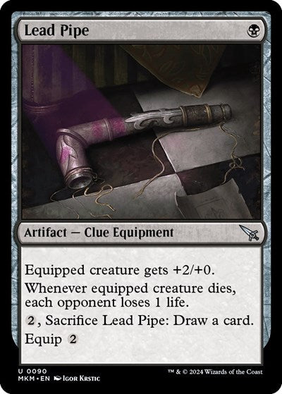 2024 Magic: The Gathering: Murders at Karlov Manor (MKM) - Lead Pipe (#90, Uncommon) (, Near Mint)
