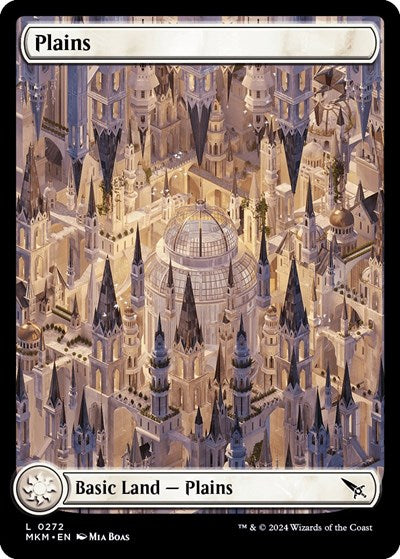 2024 Magic: The Gathering: Murders at Karlov Manor (MKM) - Plains 0272 (#272, Land) (Foil, Near Mint)