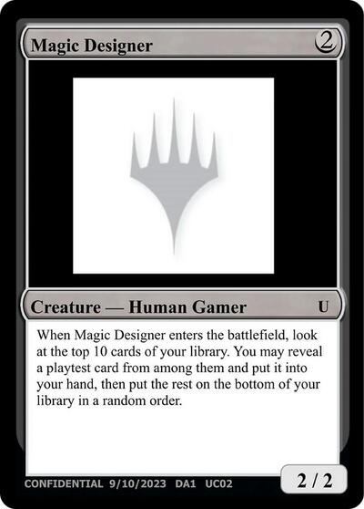 2026 Magic: The Gathering: Un-Known Event Playtest Cards (UNK) - Magic Designer (#UC02, Uncommon) (, Near Mint)