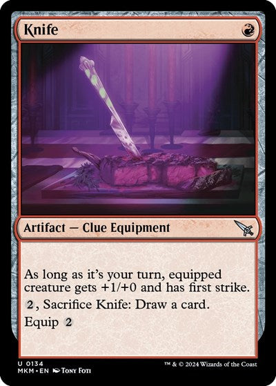 2024 Magic: The Gathering: Murders at Karlov Manor (MKM) - Knife (#134, Uncommon) (, Near Mint)