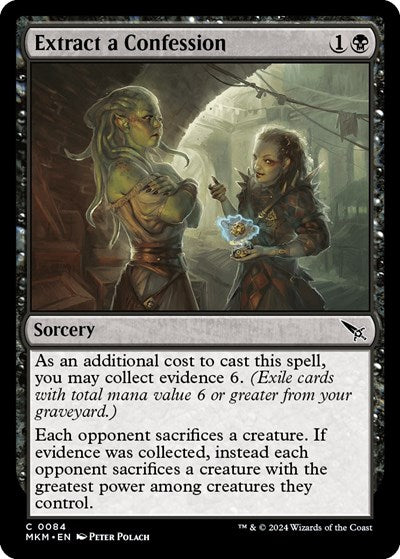 2024 Magic: The Gathering: Murders at Karlov Manor (MKM) - Extract a Confession (#84, Common) (, Near Mint)