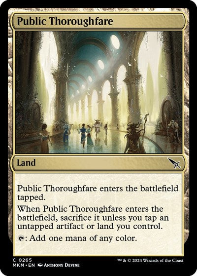 2024 Magic: The Gathering: Murders at Karlov Manor (MKM) - Public Thoroughfare (#265, Common) (, Near Mint)