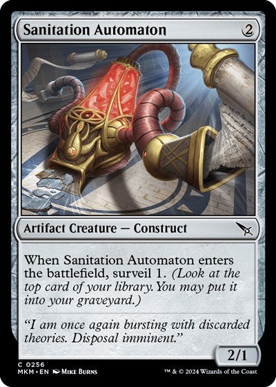 2024 Magic: The Gathering: Murders at Karlov Manor (MKM) - Sanitation Automaton (#256, Common) (, Near Mint)
