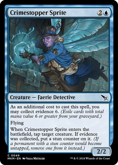 2024 Magic: The Gathering: Murders at Karlov Manor (MKM) - Crimestopper Sprite (#49, Common) (, Near Mint)