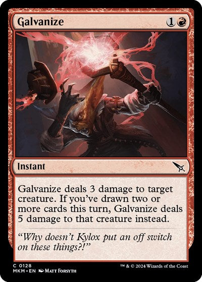 2024 Magic: The Gathering: Murders at Karlov Manor (MKM) - Galvanize (#128, Common)