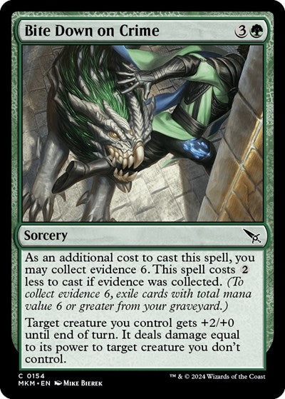 2024 Magic: The Gathering: Murders at Karlov Manor (MKM) - Bite Down on Crime (#154, Common)