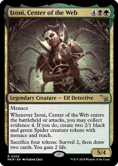2024 Magic: The Gathering: Murders at Karlov Manor (MKM) - Izoni Center of the Web (#209, Rare) (, Near Mint)