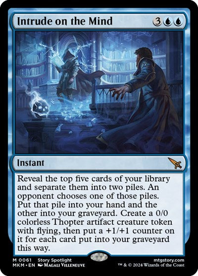 2024 Magic: The Gathering: Murders at Karlov Manor (MKM) - Intrude on the Mind (#61, Mythic Rare) (, Near Mint)