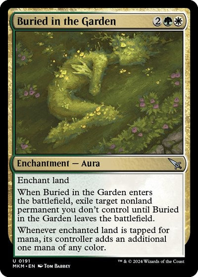 2024 Magic: The Gathering: Murders at Karlov Manor (MKM) - Buried in the Garden (#191, Uncommon) (, Near Mint)