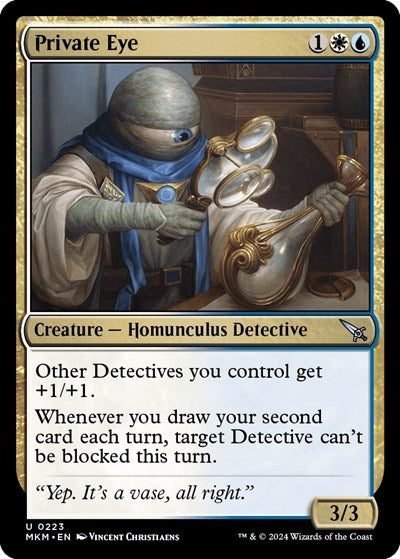 2024 Magic: The Gathering: Murders at Karlov Manor (MKM) - Private Eye (#223, Uncommon) (, Near Mint)