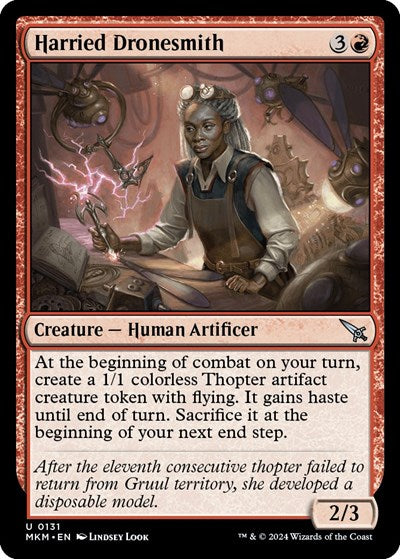 2024 Magic: The Gathering: Murders at Karlov Manor (MKM) - Harried Dronesmith (#131, Uncommon) (, Near Mint)