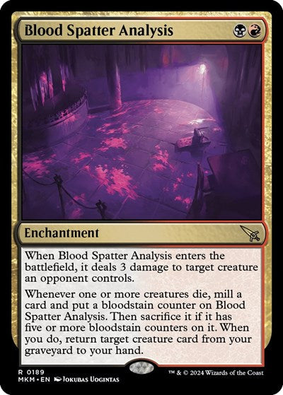 2024 Magic: The Gathering: Murders at Karlov Manor (MKM) - Blood Spatter Analysis (#189, Rare) (, Near Mint)