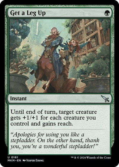 2024 Magic: The Gathering: Murders at Karlov Manor (MKM) - Get a Leg Up (#161, Uncommon) (, Near Mint)
