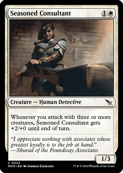 2024 Magic: The Gathering: Murders at Karlov Manor (MKM) - Seasoned Consultant (#33, Common) (, Near Mint)