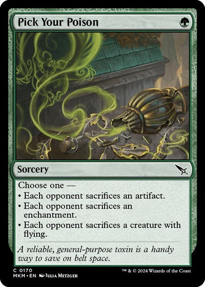 2024 Magic: The Gathering: Murders at Karlov Manor (MKM) - Pick Your Poison (#170, Common) (, Near Mint)