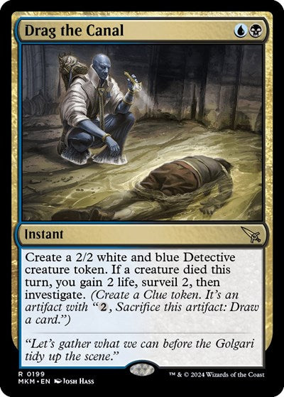 2024 Magic: The Gathering: Murders at Karlov Manor (MKM) - Drag the Canal (#199, Rare) (, Near Mint)