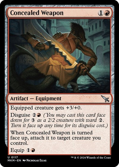 2024 Magic: The Gathering: Murders at Karlov Manor (MKM) - Concealed Weapon (#117, Uncommon) (, Near Mint)