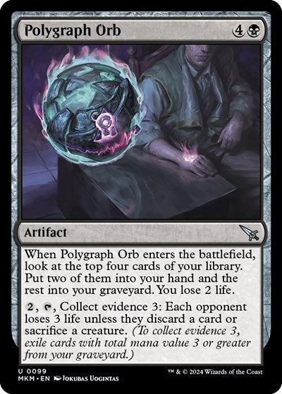 2024 Magic: The Gathering: Murders at Karlov Manor (MKM) - Polygraph Orb (#99, Uncommon) (, Near Mint)