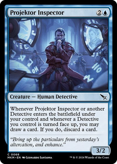2024 Magic: The Gathering: Murders at Karlov Manor (MKM) - Projektor Inspector (#68, Common) (, Near Mint)