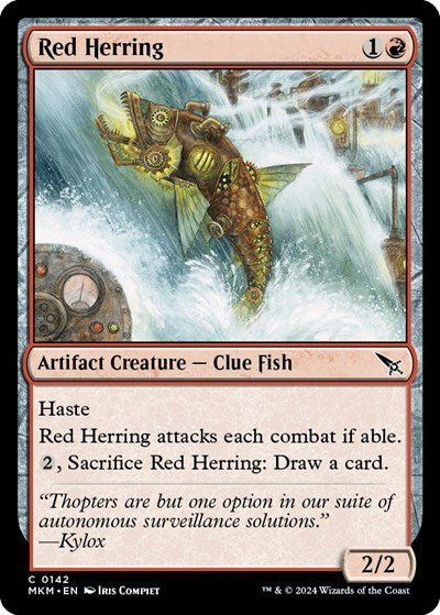 2024 Magic: The Gathering: Murders at Karlov Manor (MKM) - Red Herring (#142, Common)