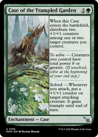 2024 Magic: The Gathering: Murders at Karlov Manor (MKM) - Case of the Trampled Garden (#156, Uncommon) (, Near Mint)