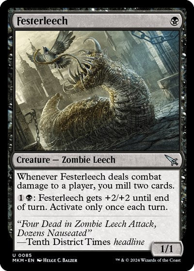 2024 Magic: The Gathering: Murders at Karlov Manor (MKM) - Festerleech (#85, Uncommon) (, Near Mint)