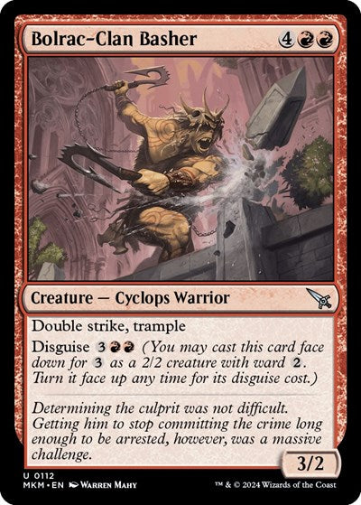 2024 Magic: The Gathering: Murders at Karlov Manor (MKM) - Bolrac Clan Basher (#112, Uncommon) (, Near Mint)